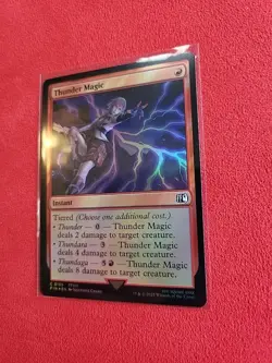 Thunder Magic Final Fantasy Foil FIN 165 Instant Red MTG FF13 - Image 3