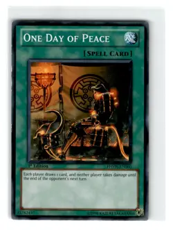 Yu-Gi-Oh! One Day of Peace Common PHSW-EN060 Moderately Played 1st Edition - Image 1