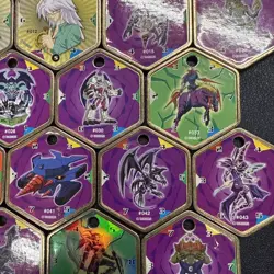 Yu-Gi-Oh! Vintage Takahashi Metal Medallions Hexors Coins Tags Lot of 25 coins - Image 5