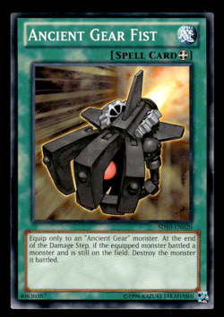 Ancient Gear Fist SD10-EN020 Structure Deck: Machine Re-Volt Unl Yugioh - Image 1