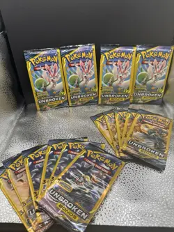 2019 Pokemon S & M Unbroken Bonds 3 card Pack Sealed x15 - Image 1