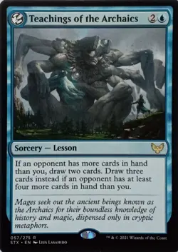 057/275 TEACHINGS OF THE ARCHAICS RARE STRIXHAVEN: SCHOOL OF MAGES MTG CARD - Image 1