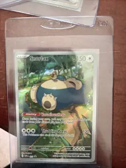 Pokemon TCG Snorlax 051 Sv: Scarlet & Violet Black Star Promo Card Holo - Image 1