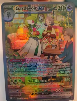 *Custom-made*High Quality,Textured Holo, Gardevoir Ex #245"Display Card" - Image 2