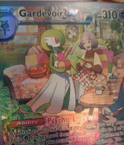 *Custom-made*High Quality,Textured Holo, Gardevoir Ex #245"Display Card" - Image 3