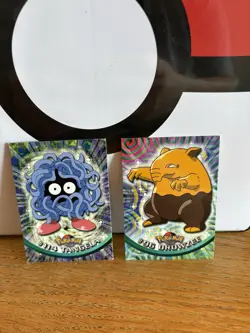 Tangela #114 And Drowzee #96 TV Animation Edition Topps Pokemon Card - Image 1