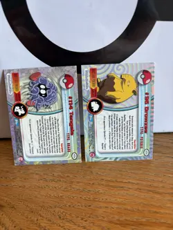 Tangela #114 And Drowzee #96 TV Animation Edition Topps Pokemon Card - Image 3