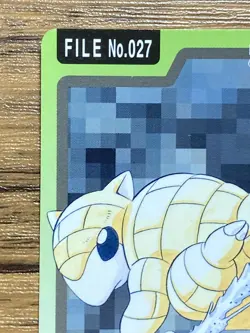 Pokemon Carddass Card Sandshrew File No.27 Bandai Pocket Monsters 1997 Japan - Image 3