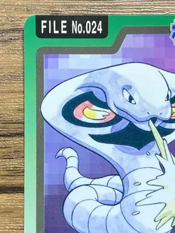 Pokemon Carddass Card Arbok File No.24 Bandai Pocket Monsters 1997 Japan - Image 3
