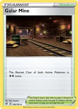Galar Mine 160/192 | Trainer Stadium | Rebel Clash Pokemon Card - Image 1