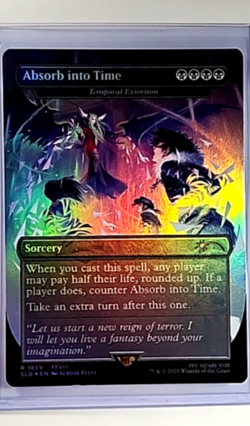 2025 MTG Magic The Gathering SLD Secret Lair Drop Foil #1859 Absorb into Time - Image 1
