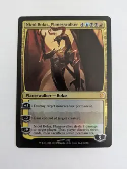 Foil Nicol Bolas, Planeswalker Duel Decks Ajani vs Bolas MTG NM Free ship - Image 1