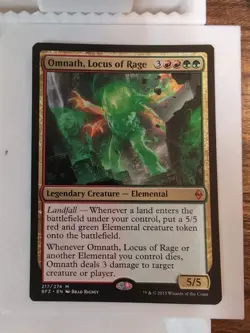 Omnath, Locus of Rage Battle for Zendikar Mtg - Image 1