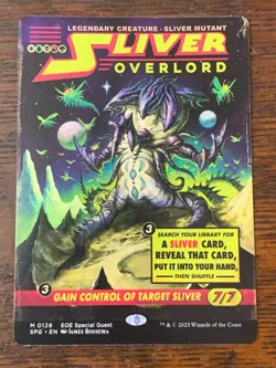 MtG - Sliver Overlord - Special Guest - 0128 - Showcase - Creature - Mythic - Image 1