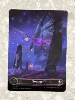 Swamp #369 (Borderless) (Galaxy Foil) MTG Edge of Eternities NM X1 - Image 1