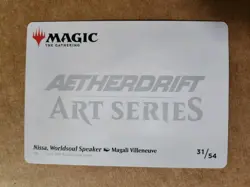 Gold Stamp Art Series NISSA, WORLDSOUL SPEAKER mtg Aetherdrift - Image 2