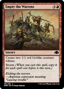 Empty the Warrens NM, English MTG Dominaria Remastered - Image 1