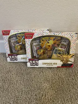Pokemon TCG Scarlet & Violet 151 Zapdos EX Collection Box Lot of 2 Sealed - Image 5