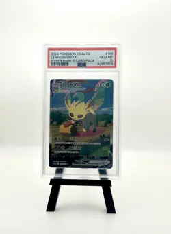 2024 Pokemon Leafeon VMAX Alternative Art S-Chinese #166/132 PSA 10 Gem Mint - Image 1