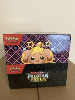 Pokemon Paldean Fates Tech Sticker Collection Display 12 Sealed 3-pack Blisters - Image 1