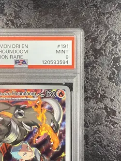 2025 POKEMON DRI EN ROCKET'S HOUNDOOM ILLUSTRATION RARE #191 MINT 💎 PSA 9 - Image 2