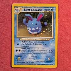 Pokemon WOTC Neo Destiny: Light Azumarill Holo 13/105 - LP - Image 1
