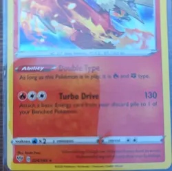 2020 Pokemon Sword & Shield Darkness Ablaze Blaziken HOLO RARE 024/189 - Image 3