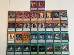 YUGIOH Akiba D/D/D Deck Complete 42 Cards - Image 3