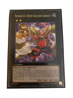 YUGIOH Number 64: Ronin Raccoon Sandayu Deck 41 - Cards w/ BRAND NEW Sleeves - Image 2