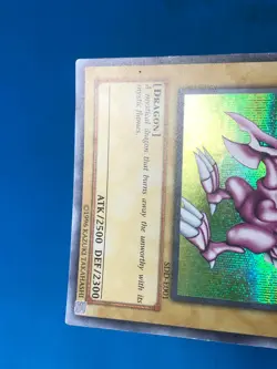 YUGIOH Secret Rare Seiyaryu SDD-E001 PLAYED - Image 4