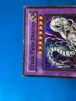 YUGIOH Super Rare Cyber Twin Dragon CRV-EN035 1st Edition PLAYED - Image 3