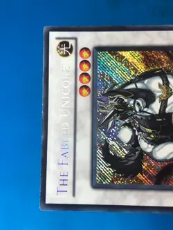 YUGIOH Secret Rare The Fabled Unicore HA04-EN027 1st Edition PLAYED - Image 3