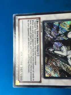 YUGIOH Secret Rare The Fabled Unicore HA04-EN027 1st Edition PLAYED - Image 4
