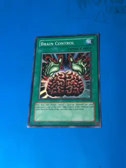 YUGIOH Super Rare Brain Control TLM-EN038 PLAYED - Image 1