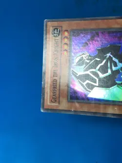 YUGIOH Super Rare Gearfried The Iron Knight PSV-101 PLAYED - Image 3