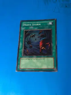 YUGIOH Super Rare Heavy Storm MRD-E142 PLAYED - Image 1