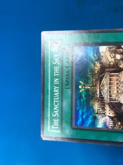 YUGIOH Super Rare The Sanctuary In The Sky AST-042 PLAYED - Image 3