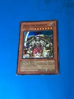 YUGIOH Super Rare Emes The Infinity DBT-EN001 PLAYED - Image 1