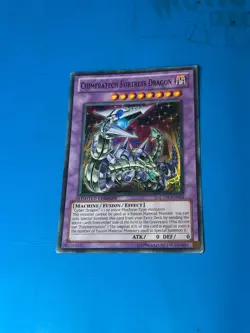YUGIOH Super Rare Chimeratech Fortress Dragon CT07-EN013 PLAYED - Image 1