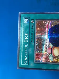 YUGIOH Secret Rare Graceful Dice EDS-002 PLAYED - Image 3
