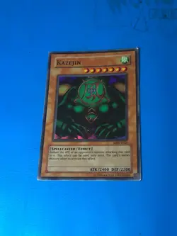 YUGIOH Super Rare Kazejin MRD-E026 PLAYED - Image 1
