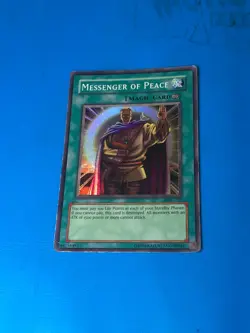 YUGIOH Super Rare Messenger Of Peace MRL-102 PLAYED - Image 1
