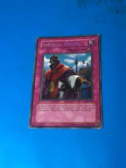 YUGIOH Secret Rare Imperial Order PSV-104 PLAYED - Image 1