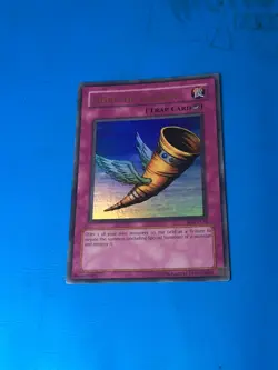 YUGIOH Ultra Rare Horn Of Heaven MRD-130 PLAYED - Image 1