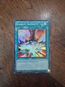 Yugioh! LP Scarlet Security - LC5D-EN076 - Super Rare - 1st Edition Lightly Play - Image 1