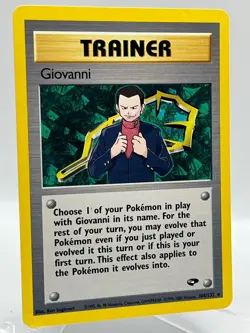 Giovanni 104/132 Gym Challenge Non Holo Rare WotC Vintage Pokemon TCG Card - Image 2
