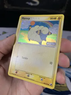 Pokemon Card Ex Unseen Forces Mareep 62/115 2005 Reverse Holo - Image 3