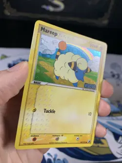 Pokemon Card Ex Unseen Forces Mareep 62/115 2005 Reverse Holo - Image 5