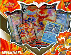 Pokemon TCG Infernape V Collection Box Unsealed Case - Fusion Strike Lost Origin - Image 1