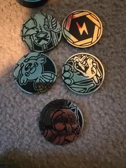 Lot of 5x Official Pokemon TCG Coins (No Duplicates)! - Image 2